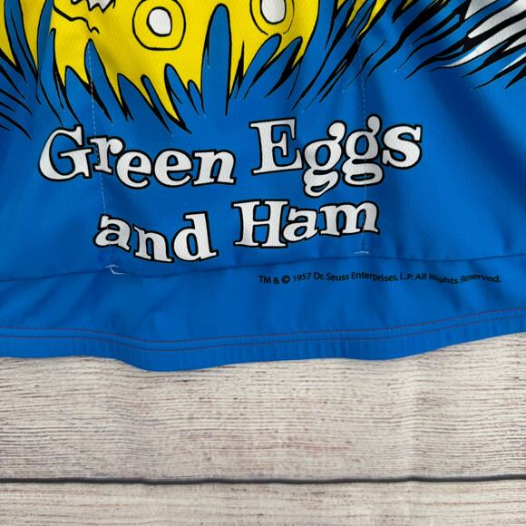 Retro PDX Green Eggs and Ham Dr. Seuss Cycling Jersey Adult Large Red Yellow - Picture 7 of 12